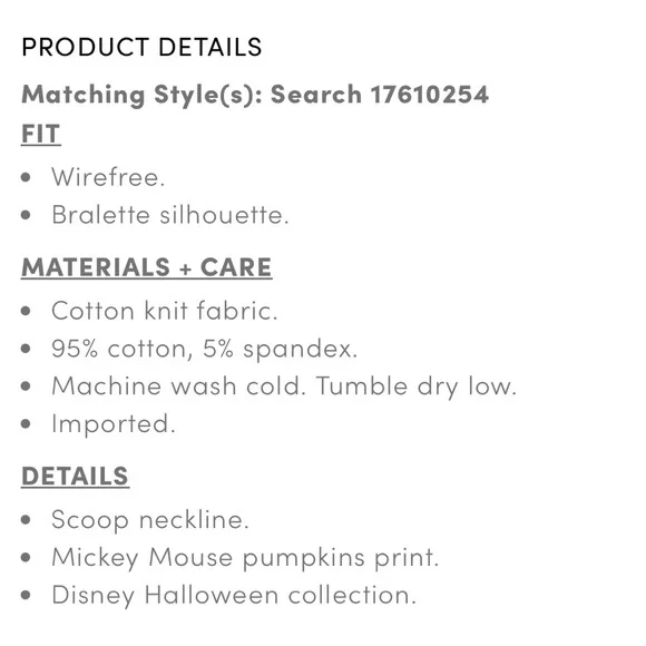 Torrid Black and Orange Mickey Pumpkin Sports Bra - Picture 5 of 9